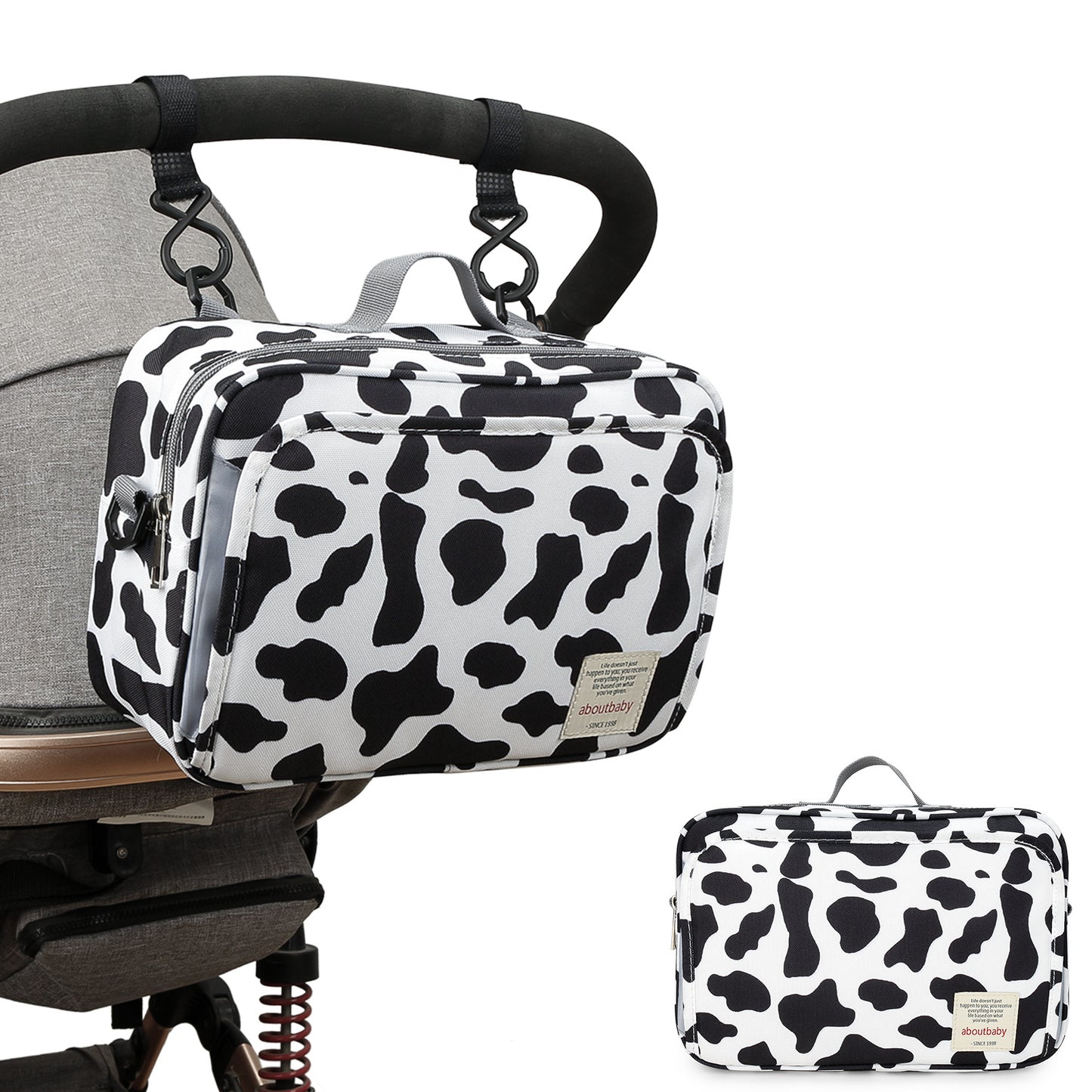 2 Ways Baby Diaper Bag Stroller Bag - Diaper Caddy Tote Baby Stroller Bag for Diapers Wipes Toys,Nappy Bags