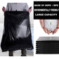 100 count (50-60 L,80*100cm) HEAVY DUTY GARBAGE BAGS 13-16 Gallon Black trash bags. Hefty trash bags Puncture Resistant for Restaurant Hotel Kitchen large cans, Large capacity black rubbish bags