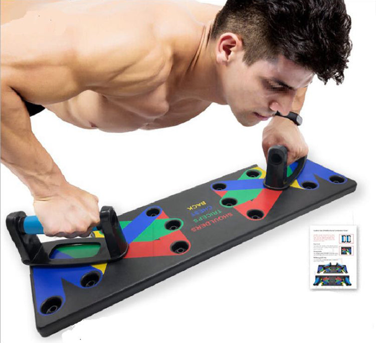 9 in 1 Push Up Board Portable Multifunctional Fitness Exercise Board Home Gym Training Equipment for Men Women