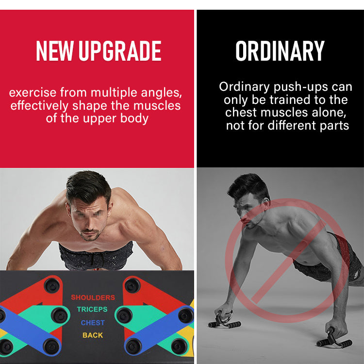 9 in 1 Push Up Board Portable Multifunctional Fitness Exercise Board Home Gym Training Equipment for Men Women