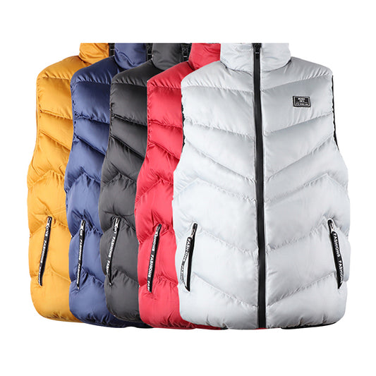 Men’s Winter Spring Vest Jacket Man Outerwear Autumn Sleeveless Cotton Teen sport Coat