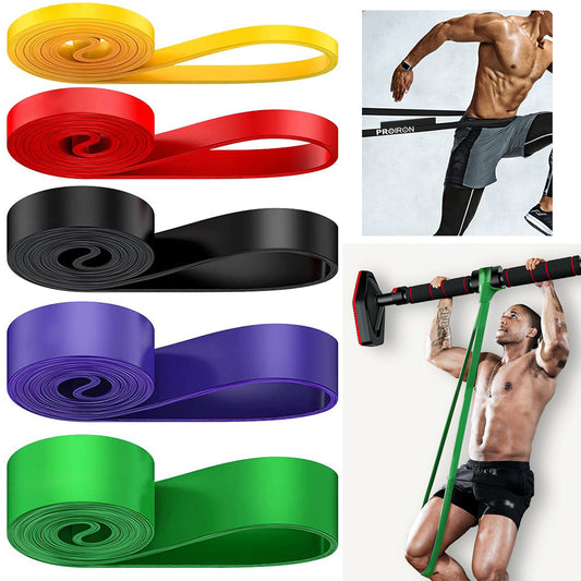 5 Exercise resistance bands Stackable up to 385 lbs Fitness bands kits Strength Training pull up assist straps set