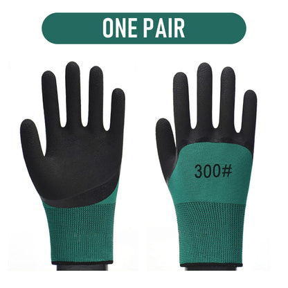 2/5 pairs Safety garden gloves for men Work Gloves with latex coated Breathable rubber coated gardening gloves Outdoor protective Porter Working gloves large size Mechanic gloves construction gloves