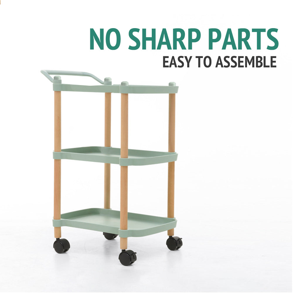 3 tier utility cart organizer Beauty Salon rolling cart Bar cart kitchen storage rack office unit organizer